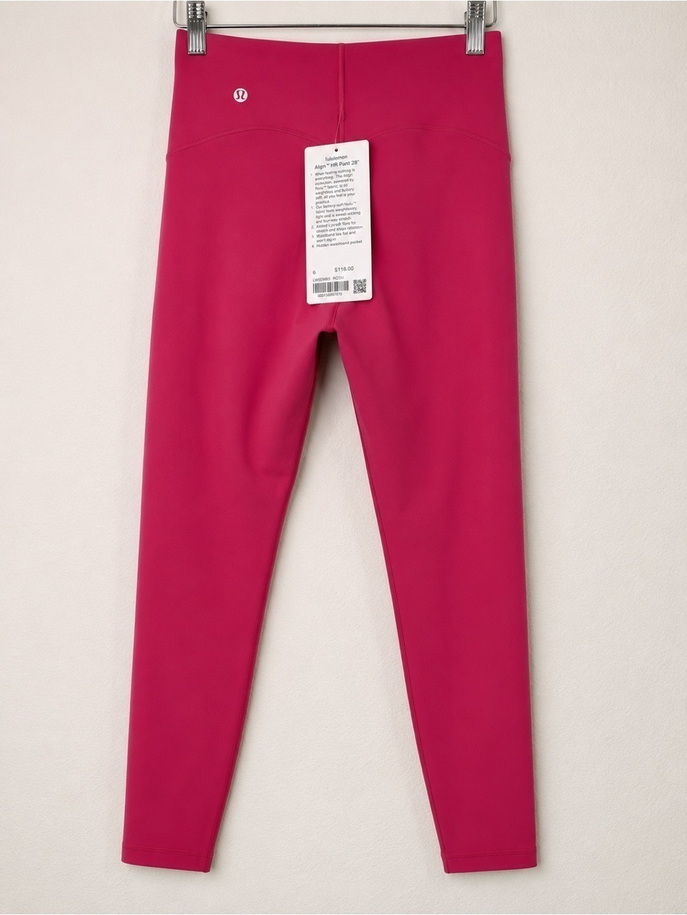 Lululemon Glow Up HR Tight 28” Raspberry Coulis RBCO Size 6 NWT - Picture 4 of 11